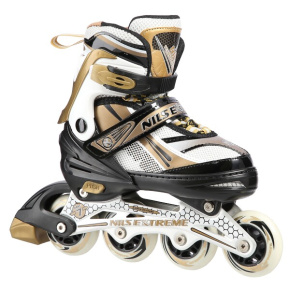 Kids roller skates NILS EXTREME NA 1123 A gold