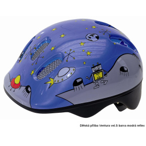 Ventura Children's helmet VENTURA S (50-57cm) blue reflex