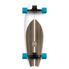Hydroponic Fish Complete Surfskate (315"|Classic 2.0 White / Brown)