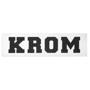 Set of KROM resin stickers 25pcs