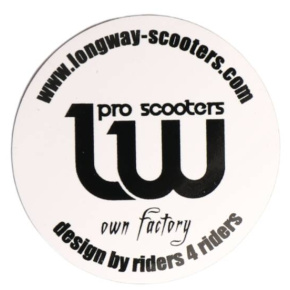 Sticker Longway Logo White