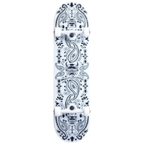 Skateboard Speed Demons Bandana 7.75 "White