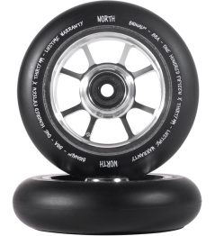 North Signal V2 115x30mm Silver/Black Pu wheels