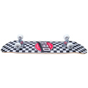 RAD Checkers Skateboard Set (8"|Black)