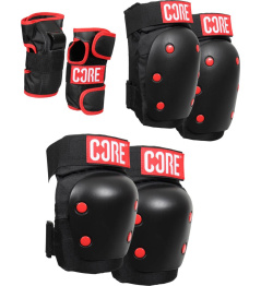 CORE Skate Pads 3-pack (M|Černá)