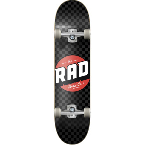 RAD Checkers Progressive Skateboard Set (8"|Black/Grey)
