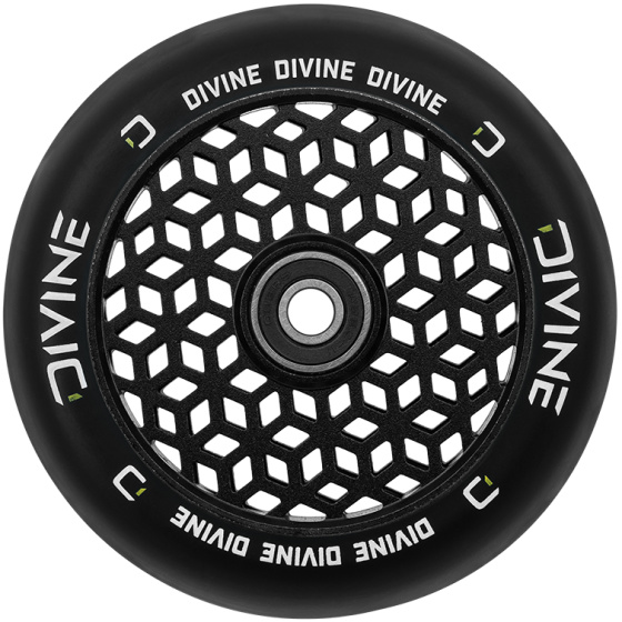 Wheel Divine black Honeycore light 110mm / ABEC11,alloy core