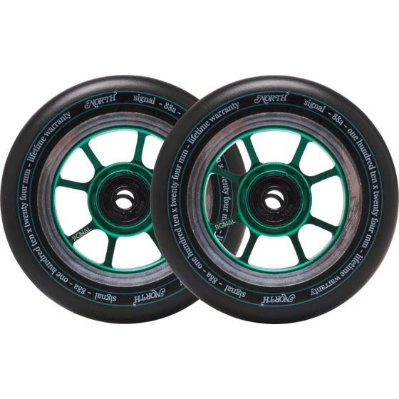 Wheels North Signal 110x30mm Emerald 2pcs