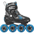 Roces Moody TIF Inline Skates for Kids (Black/Astro Blue|30-35)