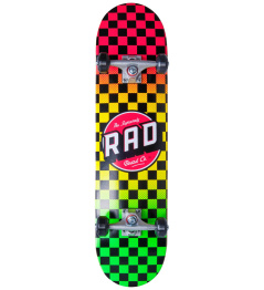 RAD Checkers Progressive Skateboard Set (8"|Rasta)