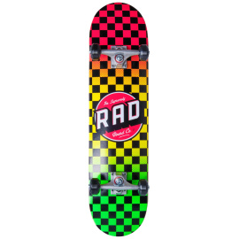 RAD Checkers Progressive Skateboard Set (8"|Rasta)