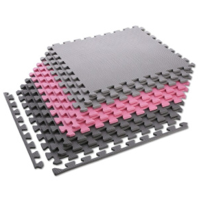 Protective puzzle mat MP10 pink-grey