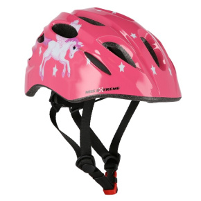Helmet with flasher NILS Extreme MTW01 pink