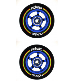 Wheels Nokaic 100mm BLACK / BLUE 2pcs