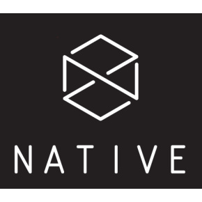 Native Logo sticker black