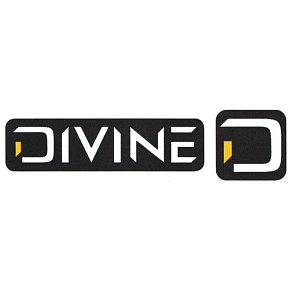 Divine Large Black Stickers