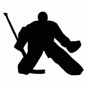 TEMPISH Hockey goalkeeper silhouette sticker
