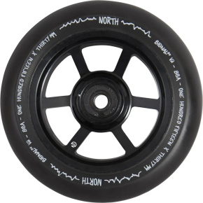 Wheels North Signal V2 115x30mm Matte Black/Black Pu