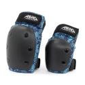 REKD Youth Heavy Duty Double Pad Set - Black/Blue - Small