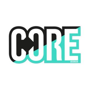 Core Classic Split Black / Teal sticker