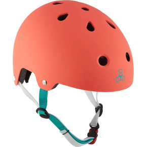 Triple Eight Dual Certified Skate Helmet (L-XL|Tangerine Rubber)