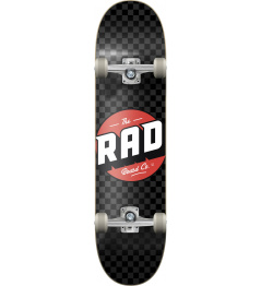 RAD Checkers Progressive Skateboard Complete (7.5"|Black/Grey)