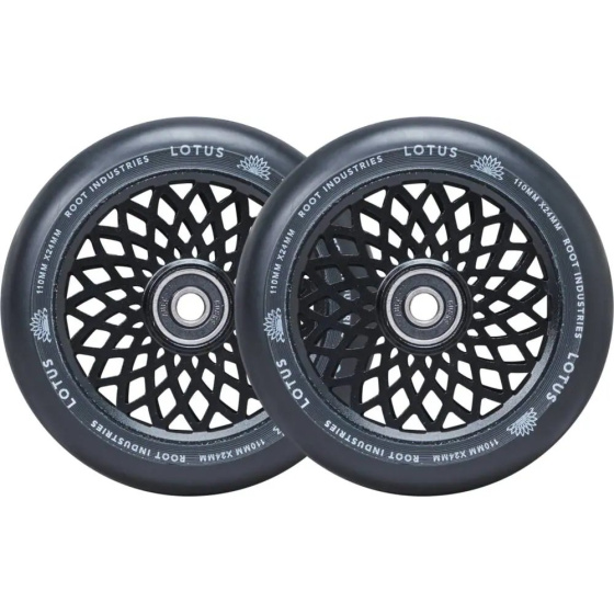 Root Lotus wheels 110x24mm Black / Black 2pcs