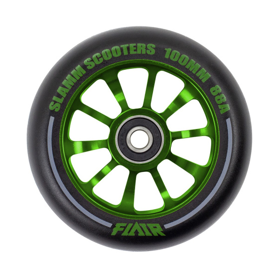 Slamm 100mm Flair 2 wheel.0 Green