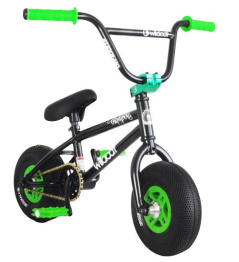 Wildcat Venom 2A Mini BMX Bike (Black/Green|No Brakes)