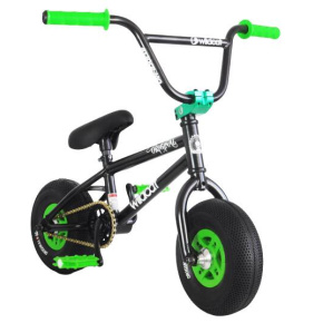 Wildcat Venom 2A Mini BMX Bike (Black/Green|No Brakes)