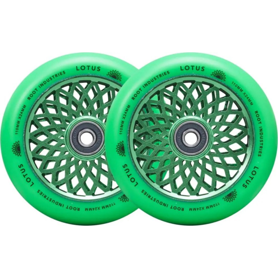 Root Lotus wheels 110x24mm Radiant Green