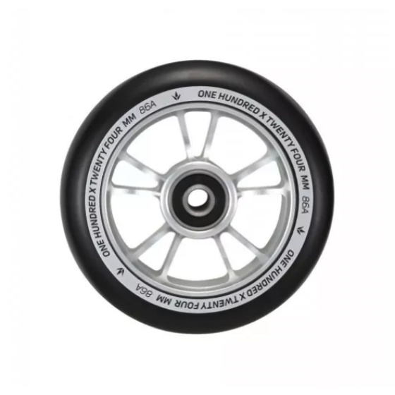 Blunt 10 Spokes 100 mm silver black wheel