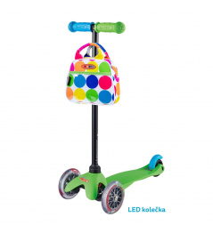 Mini Micro Classic Green LED + Neon Dot Handbag