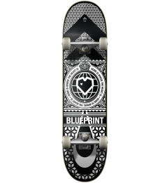 Blueprint Home Heart Skateboard Set (8"|Black/White)