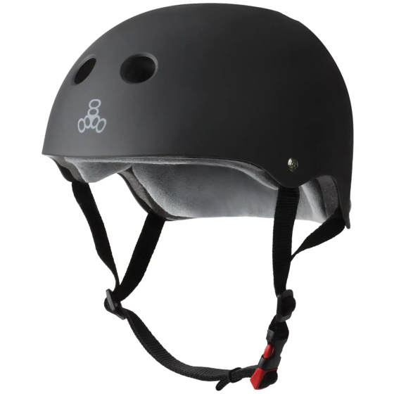 Helmet Triple Eight Certified Sweatsaver XS-S Black Rubber