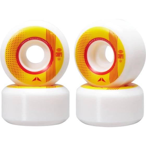 Crupié Carlos Ribeiro 101A Wide Skateboard Wheels 4-Pack (53mm|Yellow)