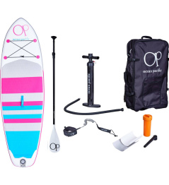 Ocean Pacific Venice All Round 8'6 Inflatable Paddle Board (Bílá/Šedá/Růžová)