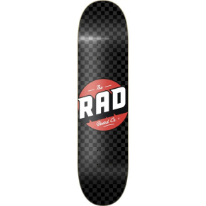 RAD Checker Skate Board (8"|Black/Grey)