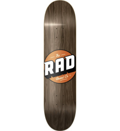RAD Solid Logo Skate Board (8"|Vintage Maple)