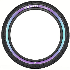 Eclat Fireball BMX Tire (2.3"|Black/Purple Teal Fade)