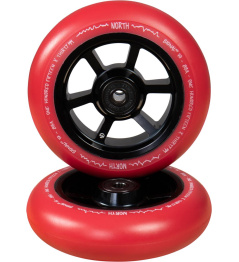 North Signal V2 115x30mm Black/Red Pu wheels