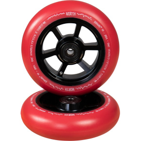 North Signal V2 115x30mm Black/Red Pu wheels