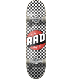 RAD Checkers Progressive Skateboard Complete (7.75"|Black/White)