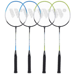 Badminton racket set WISH Steeltec 416K, green/blue
