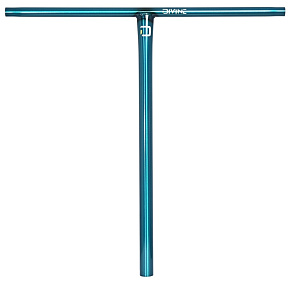 Divine T-bar Handlebars Standard 700 mm Polished Teal Divine T-bar Handlebars Standard 700 mm Polished Teal