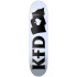 KFD Logo Flagship Skate Board (8.5"|White)