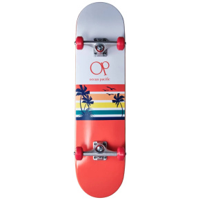 Skateboard Ocean Pacific Sunset 8 "White / Red