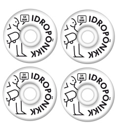 Hydroponic Hykea Skateboard Wheels 4-Set (55mm|White)