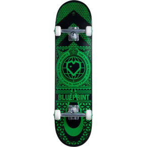 Skateboard Blueprint Home Heart 8 "Black / Green