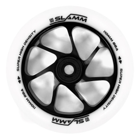 Slamm 110mm Team Wheels - White / Black - 110mm